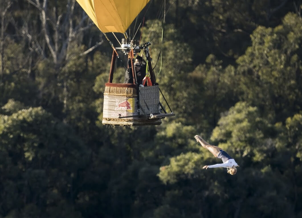 Making a splash with a world-first stunt